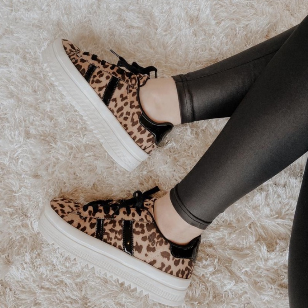 Leopard Platform Sneakers (Brand New In Box)